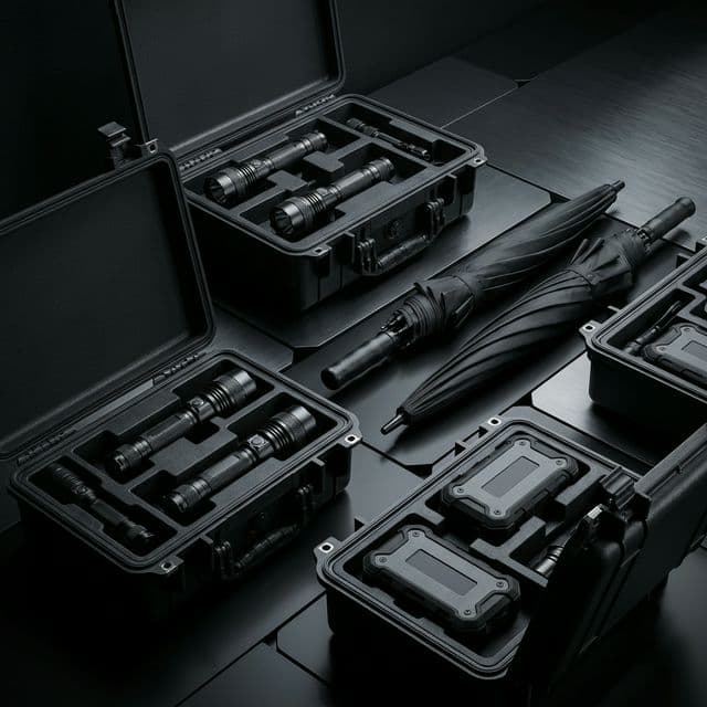 Flashlights, Umbrella, Powerbank